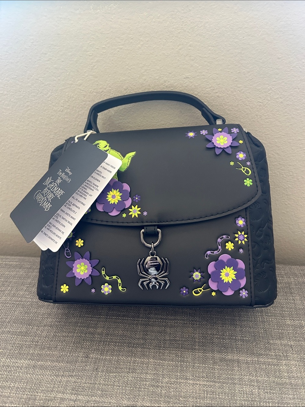 Disney The Nightmare Before Christmas Oogie Boogie Floral Crossbody Bag